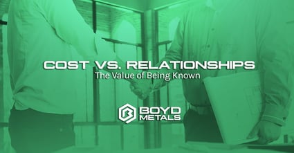 Cost vs Relationships: The Value of Being Known